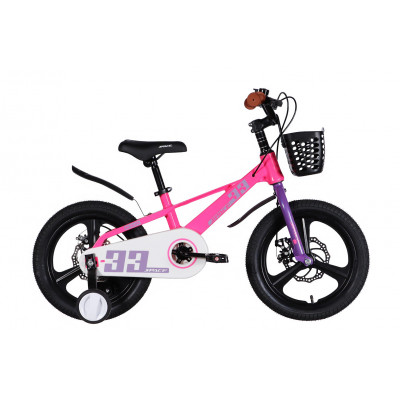 Велосипед MG 16" SPACE KID ORION DD рама-9" рожевий з фіолетовим 2026