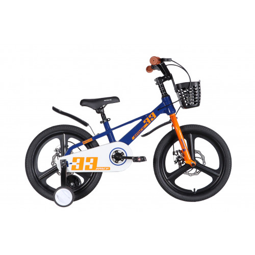 Велосипед MG 18" SPACE KID ORION DD рама-10" синiй з помаранчевим 2026 Велосипед MG 18" SPACE KID ORION DD рама-10" синiй з помаранчевим 2026