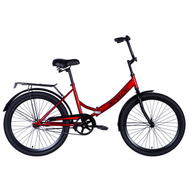 Велосипед ST 24" SPACE COMET BH рама-16" червоний 2024 крила, крило пер., крило зад., підніжка, дзвоник