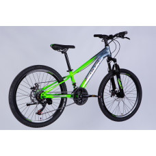 Велосипед ST 24" SPACE MARS DD FR рама-11" зелено-сріблястий 2026