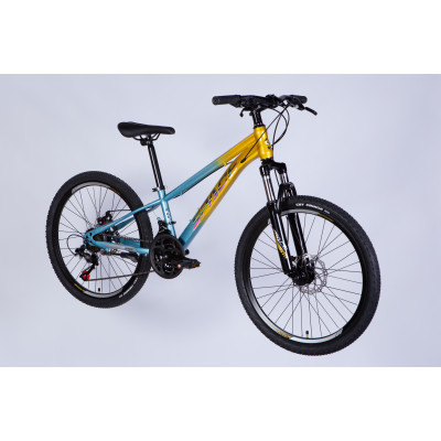 Велосипед ST 24" SPACE MARS DD FR рама-11" золотисто-чорний 2026