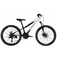 Велосипед ST 24" SPACE MARS DD FR рама-11" чорний з білим 2026
