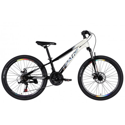 Велосипед ST 24" SPACE MARS DD FR рама-11" чорний з білим 2026