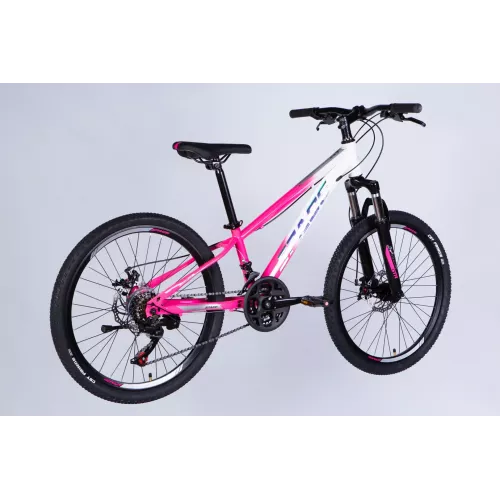 Велосипед ST 24 SPACE MARS DD FR рама-11 рожево-білий 2026