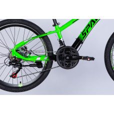 Велосипед AL 24" SPACE MERCURY DD FR рама-11" зелено-чорний 2026