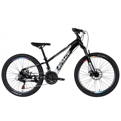 Велосипед AL 24" SPACE MERCURY DD FR рама-11" чорно-білий 2026