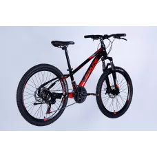 Велосипед AL 24" SPACE MERCURY DD FR рама-11" чорно-червоний 2026