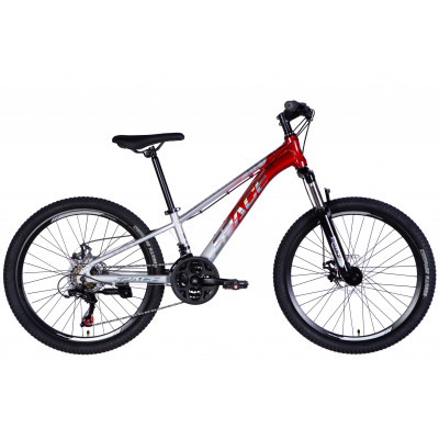 Велосипед AL 24" SPACE PHAETON DD FR рама-11" сріблясто-червоний 2026