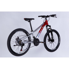 Велосипед AL 24" SPACE PHAETON DD FR рама-11" сріблясто-червоний 2026