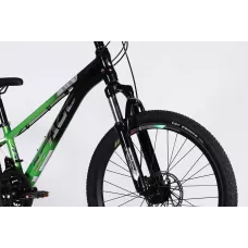 Велосипед AL 24" SPACE PHAETON DD FR рама-11" зелено-чорний 2026