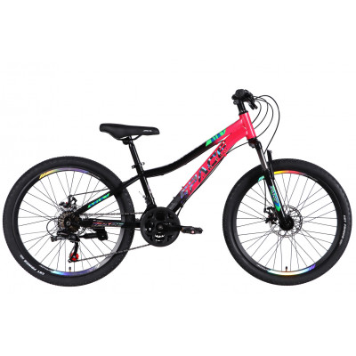 Велосипед ST 24" SPACE AURORA DD FR рама-12" рожево-чорний 2026