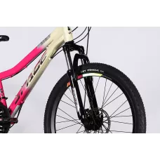 Велосипед ST 24" SPACE AURORA DD FR рама-12" біло-рожевий 2026