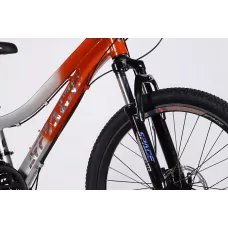 Велосипед AL 24 SPACE LYRA DD FR рама-11 помаранчево-сріблястий 2026
