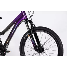 Велосипед AL 24" SPACE IZIDA DD FR рама-11" фіолетово-сріблястий 2026