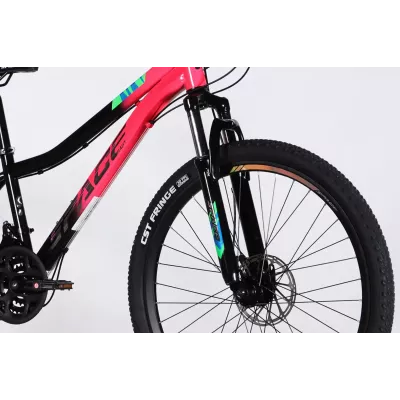 Велосипед ST 26" SPACE AURORA DD FR рама-13" рожево-чорний 2026