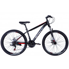 Велосипед уцінений ST 27.5" SPACE MARS DD FR рама-17" чорно-червоний 2024