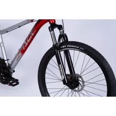 Велосипед AL 27.5" SPACE PHAETON DD FR рама-17" сріблясто-червоний 2025