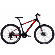 Велосипед ST 27.5" Discovery TREK DD FR рама-16" чорно-червоний 2025