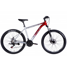 Велосипед AL 27.5" SPACE PHAETON DD FR рама-19" сріблясто-червоний 2026