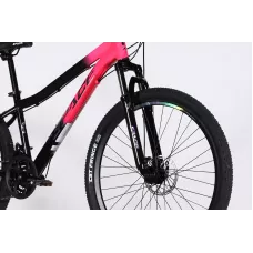 Велосипед AL 27.5" SPACE LYRA DD FR рама-15" рожево-чорний 2026