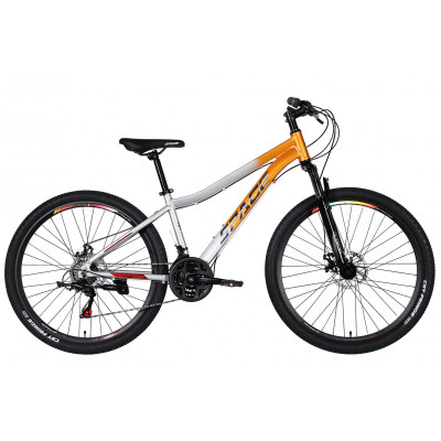 Велосипед AL 27.5" SPACE LYRA DD FR рама-15" помаранчево-сріблястий 2026