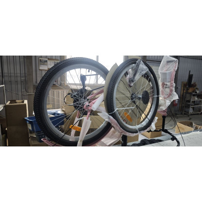 Велосипед уцінений ST 24" DAVI DAVI Vbr FR рама-14" рожевий з чорною покришкою 2026