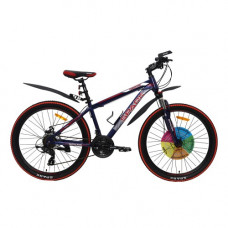 Велосипед SPARK FORESTER 15 26 темно синій (колеса - 26 , сталева рама - 15 )