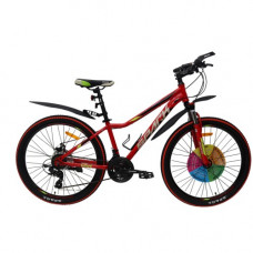 Велосипед SPARK WAVE 14 26 неоновий червоний (колеса - 26 , сталева рама - 14 )
