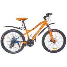 Велосипед SPARK HUNTER 14 24 оранжевий (колеса - 24 , алюмінієва рама - 14 )