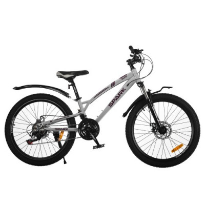 Велосипед SPARK SURF (колеса - 24 , сталева рама - 11 ) сірий