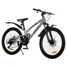 Велосипед SPARK SURF (колеса - 24 , сталева рама - 11 ) сірий