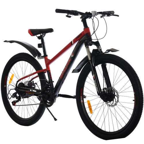 Велосипед SPARK EMBER (колеса – 26", сталева рама – 13") чорний з червоним