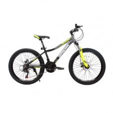 Велосипед SPARK MONTERO JR. (колеса - 24", алюмінієва рама - 13") чорний із сірим