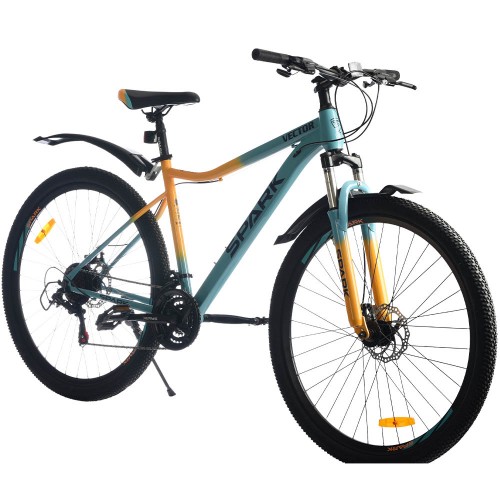 Велосипед SPARK VECTOR (колеса – 29", сталева рама – 19") блакитний з жовтим