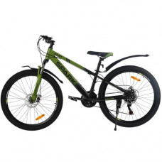 Велосипед SPARK FLIP (колеса – 26", сталева рама – 13") чорний із зеленим