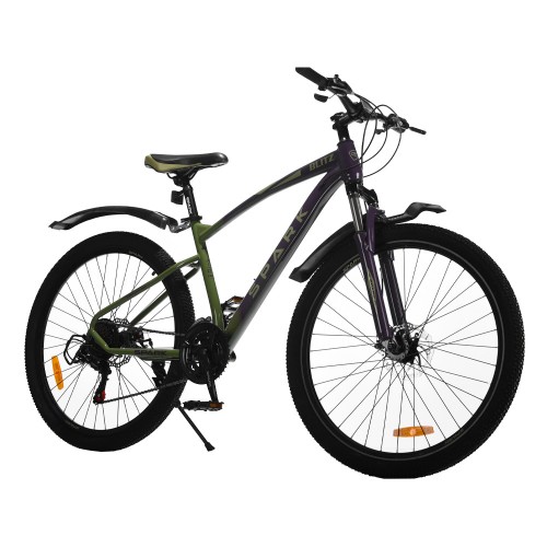 Велосипед SPARK BLITZ (колеса - 27,5", сталева рама - 17") фіолетовий з темно-оливковим