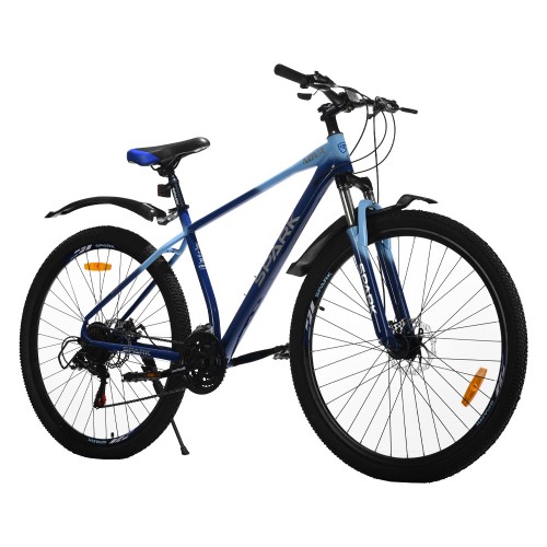 Велосипед SPARK NOVA (колеса - 29", сталева рама - 19") темно-синій з блакитним