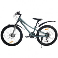 Велосипед SPARK NERO (колеса - 24", сталева рама - 11") темно-бірюзовий