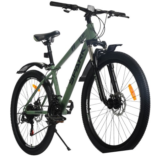 Велосипед SPARK FLIP (колеса – 26", сталева рама – 15") мятно-сірий