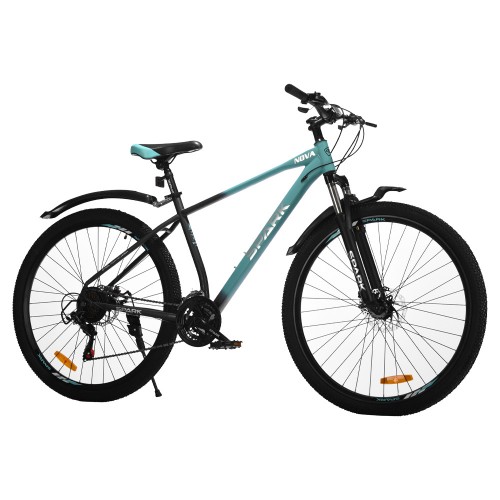 Велосипед SPARK NOVA (колеса - 29", сталева рама - 19") бірюзовий з чорним