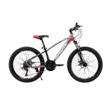 Велосипед SPARK SHARP JR. (колеса - 24", сталева рама - 12") сірий із чорним