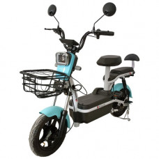 Велосипед з електродвигуном SPARK CITY 14» 48V/500W/20Ah Блакитний