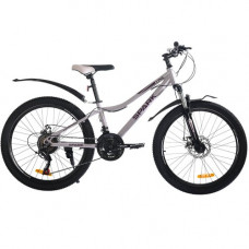 Велосипед SPARK LINK (колеса - 24", сталева рама - 12") світло-бузковий Велосипед SPARK LINK (колеса - 24", сталева рама - 12") світло-бузковий