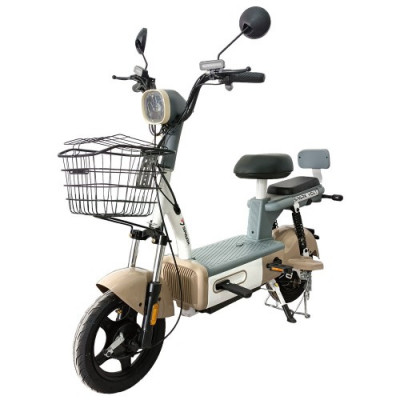 Велосипед з електродвигуном SPARK VOLT 14" 48V/400W/12Ah Бежевий