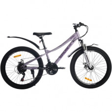 Велосипед SPARK NERO (колеса - 24", сталева рама - 12") світло-бузковий