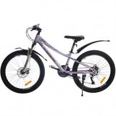 Велосипед SPARK NERO (колеса - 24", сталева рама - 12") світло-бузковий