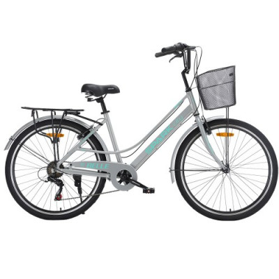 Велосипед SPARK CITY BELLE (колеса - 26 , алюмінієва рама - 17 ) сірий
