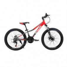 Велосипед SPARK MONTERO JR. (колеса - 24", алюмінієва рама - 11") сірий з червоним