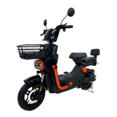 Велосипед з електромотором SPARK TOUR 14» 60V/500W/20Ah Чорний з помаранчевим
