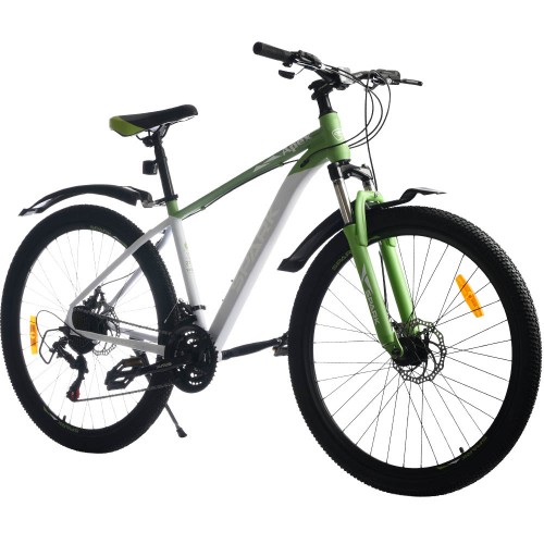 Велосипед SPARK APEX (колеса – 27,5", сталева рама – 17") зелений із світло-сірим